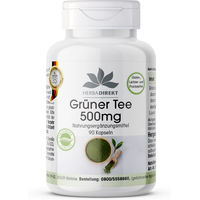 Produktbild von Warnke Vitalstoffe Grüner Tee Extrakt 500 mg Kapseln ohne Zusatzstoffe