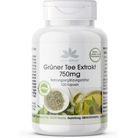 Produktbild von Warnke Vitalstoffe Grüner Tee Extrakt 750 mg Kapseln ohne Zusatzstoffe 100 Stück