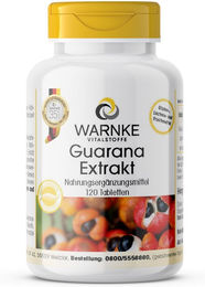 Warnke Vitalstoffe Guarana Extrakt Tabletten vegan ohne Zusatzstoffe 120 Stück – Bild 1 von 1