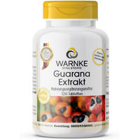 Produktbild von Warnke Vitalstoffe Guarana Extrakt Tabletten vegan ohne Zusatzstoffe 120 Stück