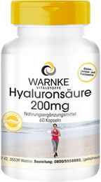 Warnke Vitalstoffe Hyaluronsäure 200 mg Kapseln 60 Stück vegan ohne Zusatzstoffe – Bild 1 von 1