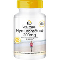 Produktbild von Warnke Vitalstoffe Hyaluronsäure 200 mg Kapseln 60 Stück vegan ohne Zusatzstoffe