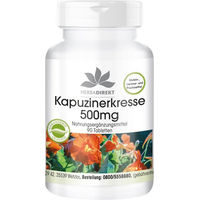 Produktbild von Warnke Vitalstoffe Kapuzinerkresse 500 mg Tabletten vegan ohne Zusatzstoffe