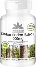 Warnke Vitalstoffe Kiefernrinden-Extrakt 500 mg Tabletten vegan ohne Zusatzstoffe – Bild 1 von 1