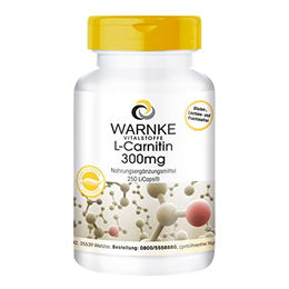Warnke Vitalstoffe L-Carnitin 300 mg Carnipure Kapseln 250 Stück hochdosiert – Bild 1 von 1