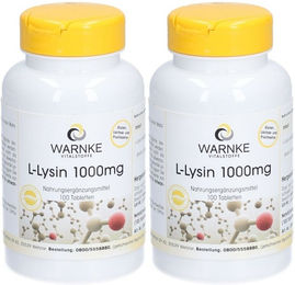 Warnke Vitalstoffe L-Lysin 1000 mg Tabletten – Bild 1 von 1