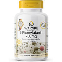 Produktbild von Warnke Vitalstoffe L-Phenylalanin 750 mg Tabletten vegan ohne Zusatzstoffe 120 Stück