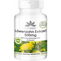 Produktbild von Warnke Vitalstoffe Löwenzahn Extrakt 500 mg Kapseln vegan ohne Zusatzstoffe 60 Stück