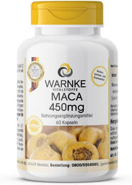 Warnke Vitalstoffe Maca Kapseln Bio Vegan ohne Zusatzstoffe 60 Stück – Bild 1 von 1