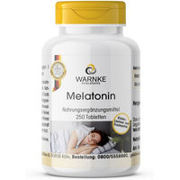 Produktbild von Warnke Vitalstoffe Melatonin Tabletten vegan glutenfrei laktosefrei ohne Zusatzstoffe 250 Stück