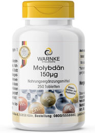 Warnke Vitalstoffe Molybdän 150µg Tabletten vegan ohne Zusatzstoffe – Bild 1 von 1