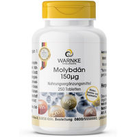 Produktbild von Warnke Vitalstoffe Molybdän 150µg Tabletten vegan ohne Zusatzstoffe