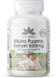 Warnke Vitalstoffe Muira Puama Extrakt 500 mg Kapseln vegan ohne Zusatzstoffe – Bild 1 von 1