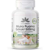 Produktbild von Warnke Vitalstoffe Muira Puama Extrakt 500 mg Kapseln vegan ohne Zusatzstoffe