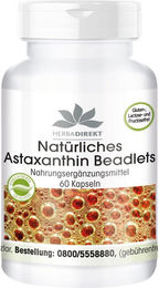 Warnke Vitalstoffe Natürliches Astaxanthin Kapseln vegan ohne Zusatzstoffe 60 Stück – Bild 1 von 1