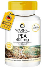 Warnke Vitalstoffe PEA 400 mg Kapseln mit 100 Stück vegan glutenfrei laktosefrei – Bild 1 von 1
