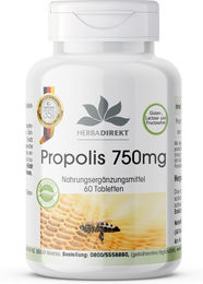 Warnke Vitalstoffe Propolis 750 mg Tabletten ohne Zusatzstoffe 60 Stück – Bild 1 von 1