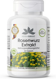 Warnke Vitalstoffe Rosenwurz Extrakt Rhodiola Rosea Kapseln vegan ohne Zusatzstoffe 60 Stück – Bild 1 von 1