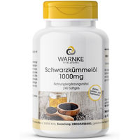 Produktbild von Warnke Vitalstoffe Schwarzkümmelöl 1000 mg Kapseln ohne Zusatzstoffe 240 Stück