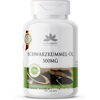 Produktbild von Warnke Vitalstoffe Schwarzkümmelöl Kapseln vegan ohne Zusatzstoffe 180 Stück