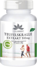 Warnke Vitalstoffe Teufelskralle Extrakt 510 mg Kapseln vegan ohne Zusatzstoffe – Bild 1 von 1