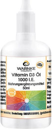 Warnke Vitalstoffe Vitamin D3 Kapseln 1000 I.E. ohne Zusatzstoffe für Erwachsene – Bild 1 von 1