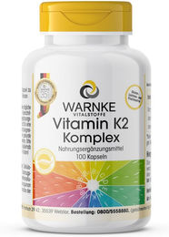 Warnke Vitalstoffe Vitamin K2 Komplex Kapseln vegan ohne Zusatzstoffe 100 Stück – Bild 1 von 1