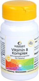 Warnke Vitamin B Komplex Tabletten für Erwachsene 100 Stück – Bild 1 von 1