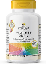 Warnke Vitamin B2 Tabletten vegan ohne Zusatzstoffe 100 Stück – Bild 1 von 1