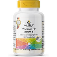 Produktbild von Warnke Vitamin B2 Tabletten vegan ohne Zusatzstoffe 100 Stück