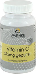WARNKE Vitamin C 375 mg gepuffert Tabletten vegan ohne Zusatzstoffe für Erwachsene 100 Stück – Bild 1 von 1