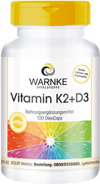 Warnke Vitamin K2+D3 Kapseln ohne Zusatzstoffe – Bild 1 von 1