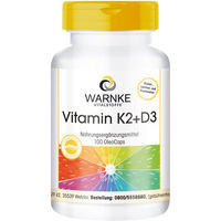 Produktbild von Warnke Vitamin K2+D3 Kapseln ohne Zusatzstoffe