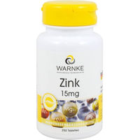 Produktbild von Warnke Zink Picolinat 15 mg Tabletten vegan ohne Zusatzstoffe 250 Stück