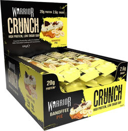 Warrior CRUNCH Proteinriegel Banoffee Pie zuckerarm 12 Riegel – Bild 1 von 1
