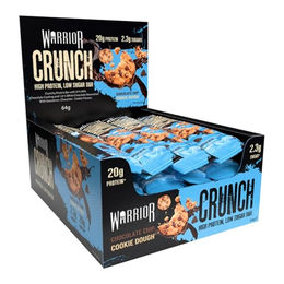 Warrior Crunch Proteinriegel Choc Chip Plätzchenteig zuckerfrei 12 x 64 g – Bild 1 von 6