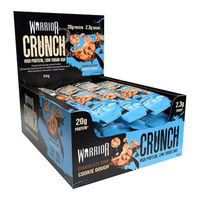 Produktbild von Warrior Crunch Proteinriegel Choc Chip Plätzchenteig zuckerfrei 12 x 64 g