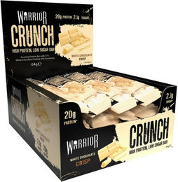 Warrior CRUNCH Proteinriegel Weiße Schokolade zuckerarm 12 Riegel – Bild 1 von 1