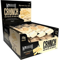 Produktbild von Warrior CRUNCH Proteinriegel Weiße Schokolade zuckerarm 12 Riegel