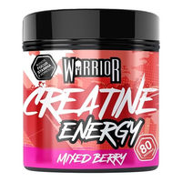Produktbild von Warrior Kreatin-Monohydrat plus Energie Pre-Workout Pulver Beeren-Mix 360 g
