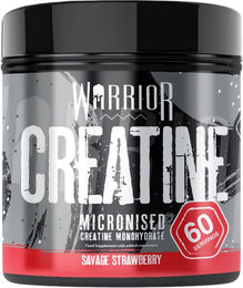 Warrior Kreatin-Monohydrat-Pulver Wilde Erdbeere vegan 300 g – Bild 1 von 1