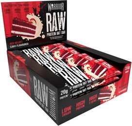 Warrior Raw Protein Flapjack Red Velvet Cake zuckerarm 12 Riegel – Bild 1 von 1