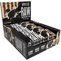 Produktbild von Warrior Raw Proteinriegel Flapjack Cookies & Cream zuckerarm 12 x 75 g