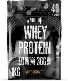 Warrior Whey Proteinpulver Weiße Schokolade zuckerarm 1kg – Bild 1 von 1