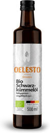 Wasgau Ölmühle Bio Schwarzkümmelöl kaltgepresst ungefiltert vegan 500 ml – Bild 1 von 3