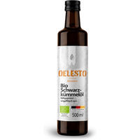 Produktbild von Wasgau Ölmühle Bio Schwarzkümmelöl kaltgepresst ungefiltert vegan 500 ml