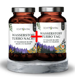 Wasserstoff Turbo Tag & Nacht Kapseln Cecilia Payne Edition von ECHT VITAL GmbH mit Kieselerde vegan – Bild 1 von 1