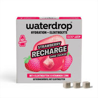 Produktbild von waterdrop Microlyte Erdbeere Brausetabletten für Sportler, zuckerfrei und ohne Zusatzstoffe, 12 Stück