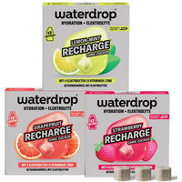 Produktbild von waterdrop Microlyte Recharge Trio Sportgetränk mit Elektrolyten Brausetabletten Erdbeere Grapefruit Zitrone Minze zuckerfrei vegan glutenfrei