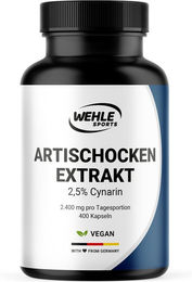 Wehle Sports Artischockenextrakt Hochdosiert Vegan Kapseln 400 Stück – Bild 1 von 1